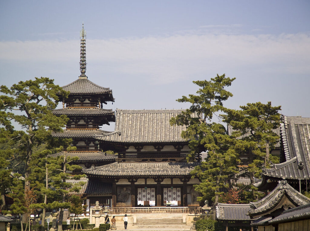 Der Hōryū-ji 法隆寺 (Tempel des blühenden Dharma)