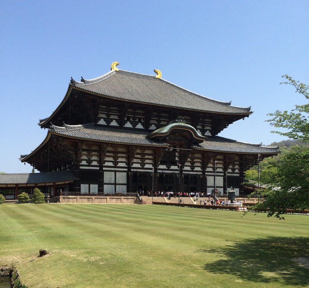 Abbildung des Hauptgebäude des Tōdai-ji 東大寺
