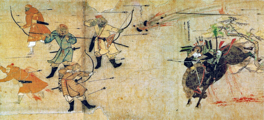 Abbildung einer Szene der 2. Mongoleninvasion