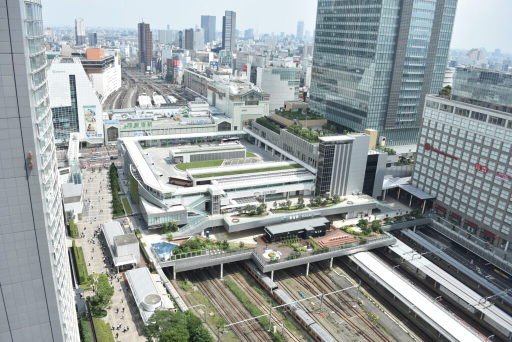Abbildung der Station Shinjuku, Japanische Eisenbahngesellsch. Ost