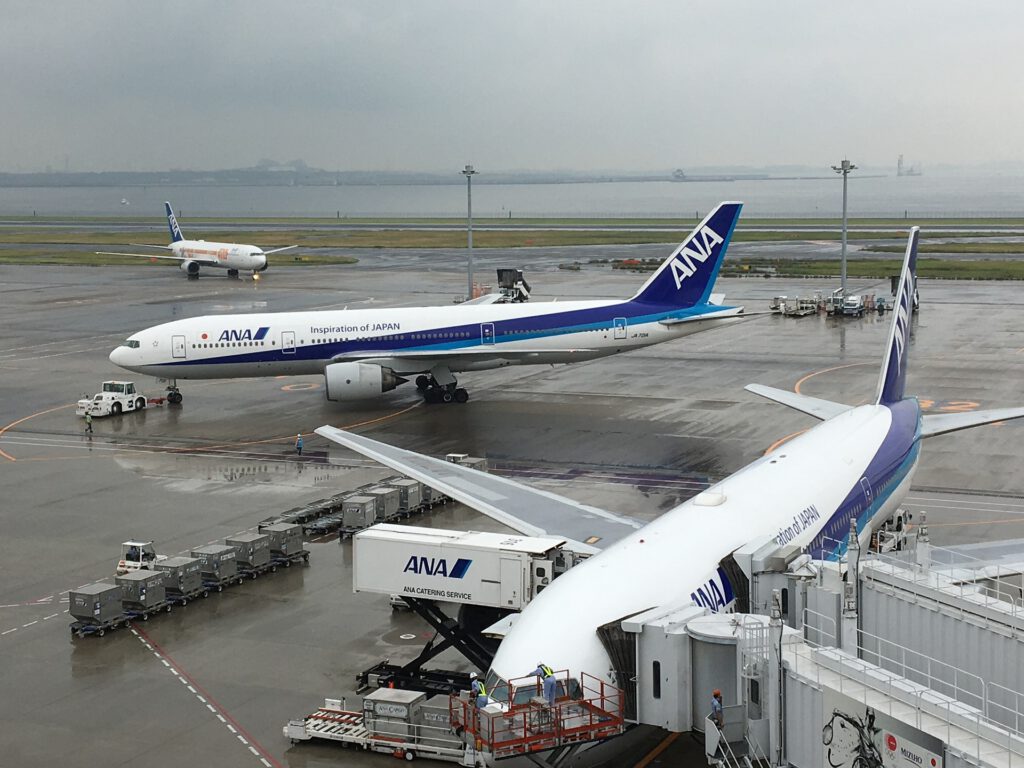 Maschinen der All Nippon Airways, Haneda Int. Airport