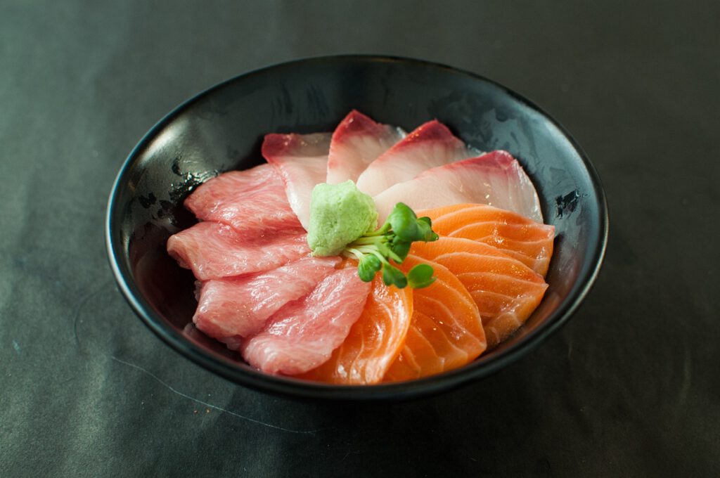Abbildung von sashimi als Sinnbild für Fisch