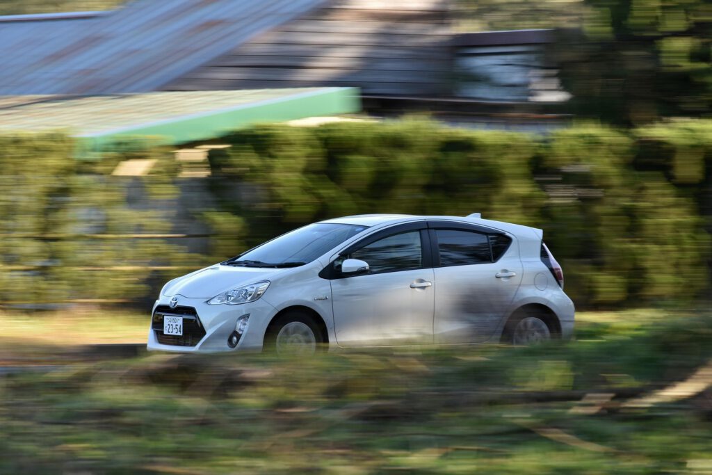 Toyota Aygo als Sinnbild für japanische Mietwagen. Aber mit welschem Führerschein?